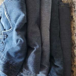 5 Pair Levi W38L30 Silver Tab & Relaxed Straight